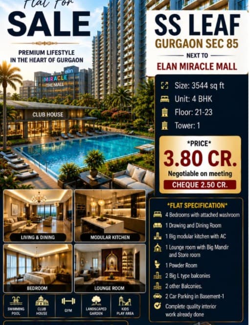 SS Leaf Flat for SALE Sector 85