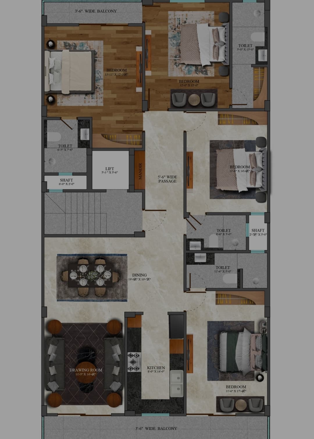 4bhk Floor  in Sector-45